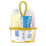 Johnson's Bath Discovery Gift Set for Parents-to-Be, Caddy with Baby Bath Time & Skin Care Essentials, Bath Kit Includes Baby Body Wash, Shampoo, Wipes, Lotion & Diaper Rash Cream, 7 Items - Image 7